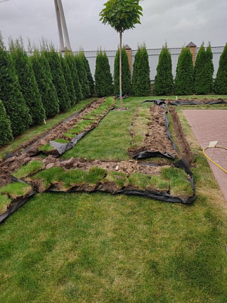 Монтаж на существующем ландшафте