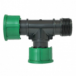 Irritec тройник 1" НР?ВР?ВР с накидными гайками